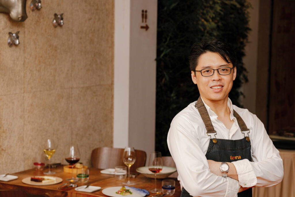 Chou was recognised in the Michelin Guide Singapore 2024