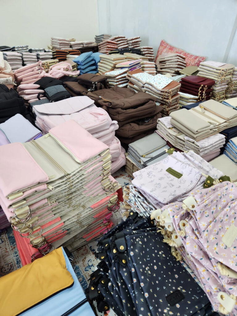 Some of the fabrics Mori uses for its products
