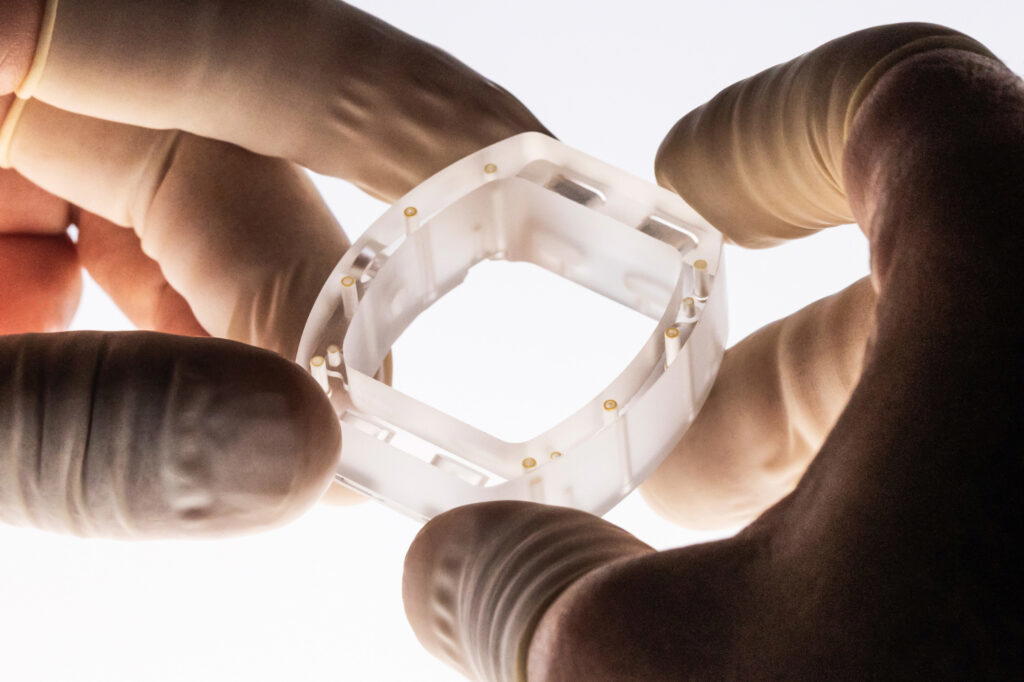 Sapphire’s key advantages are its transparency and radiance, which beautifully showcase every detail of the brand’s movements