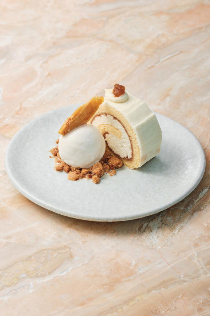 Swiss Roll, Honeycomb & Honey Ice Cream