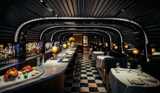 Seating 30, the restaurant and bar is an intimate extension of Luke’s Oyster Bar & Chop House