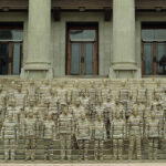 Liu had 60 participants disappear into the steps of the National Gallery Singapore in ‘We Are The World’