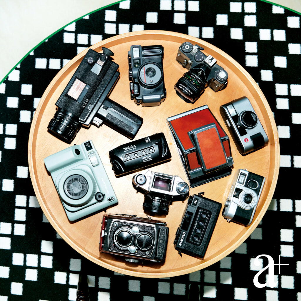 Hoong’s 3D cameras include the Nimslo 3D and the Nishika N9000