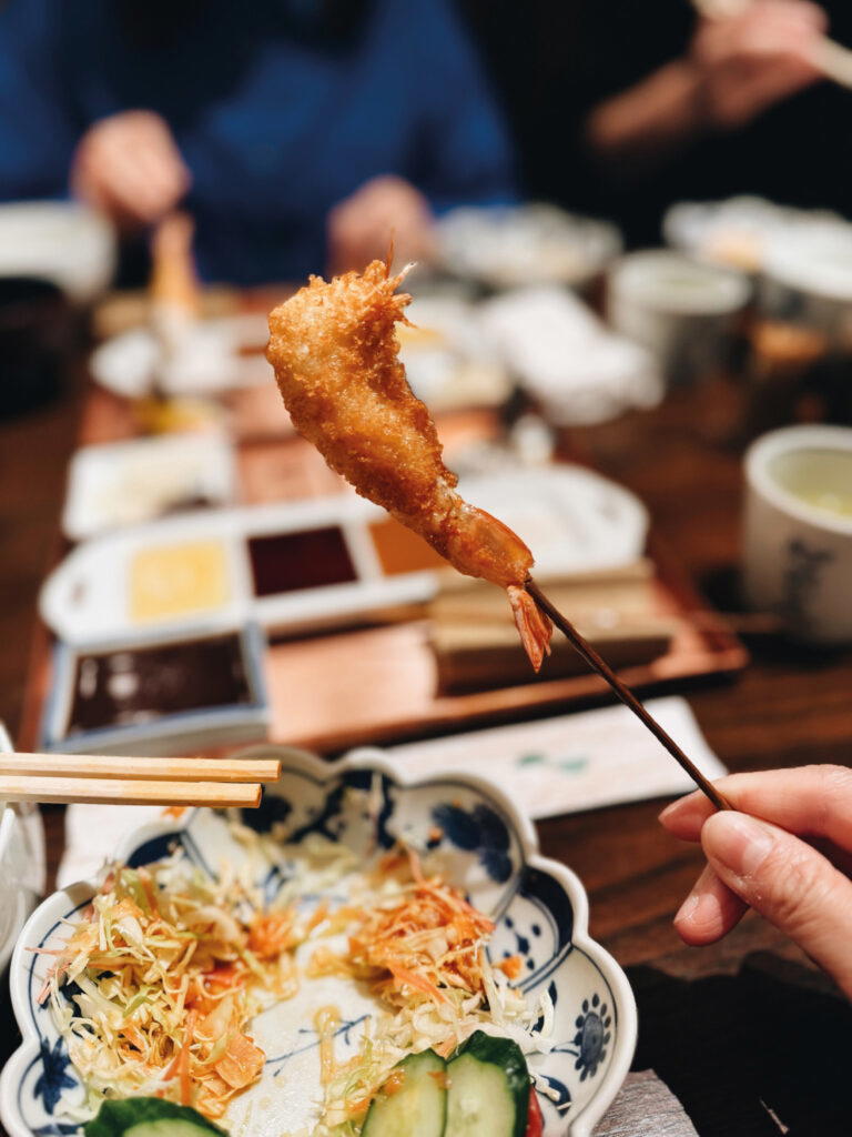 Crispy, delicious kushikatsu