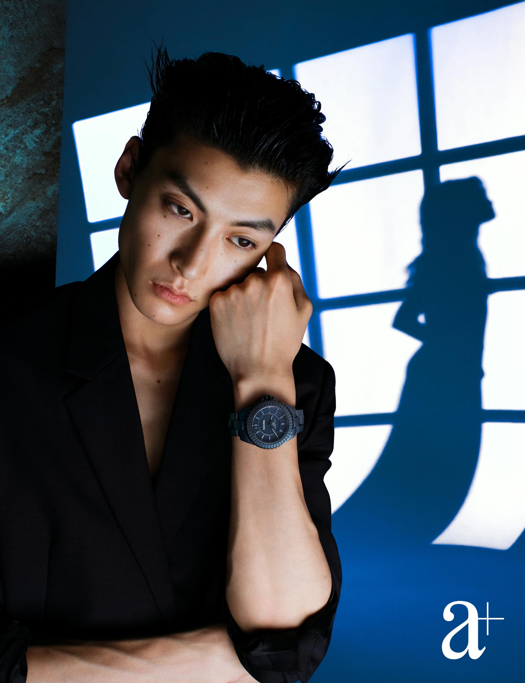 J12 Bleu Calibre 12.1, 38mm, in highly resistant ceramic and steel with blue sapphires, from Chanel (Photography Stefan Khoo)