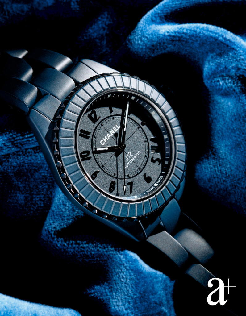J12 Bleu Calibre 12.1, 38mm, in highly resistant ceramic and steel, from Chanel (Photography Stefan Khoo)