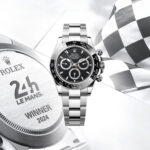 The engraved Oyster Perpetual Cosmograph Daytona presented to the winners of 24 Hours Of Le Mans<br>2024 (Credit: Rolex)