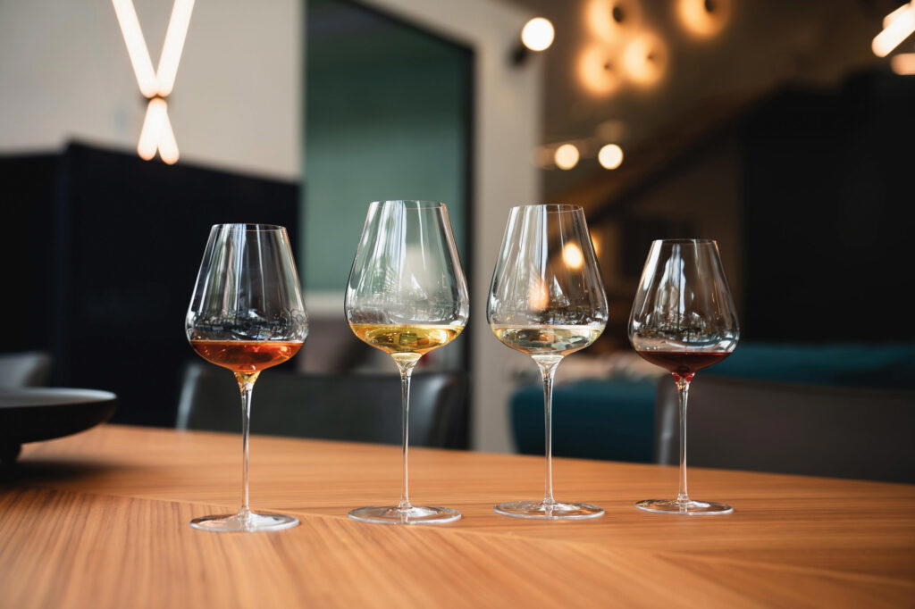 The SKLO Evolution collection fuses form and function, elevating wines, sakes, and spirits to their full potential. Photo: SKLO