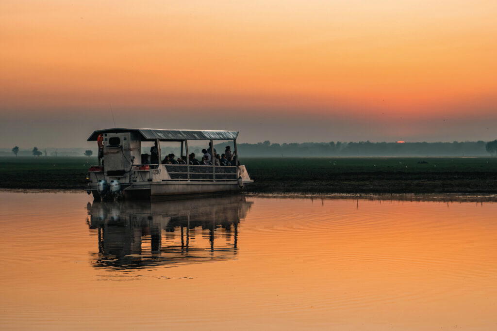 The Yellow Water Cruises travels through the Yellow Water Billabong. Photo: NT Tourism