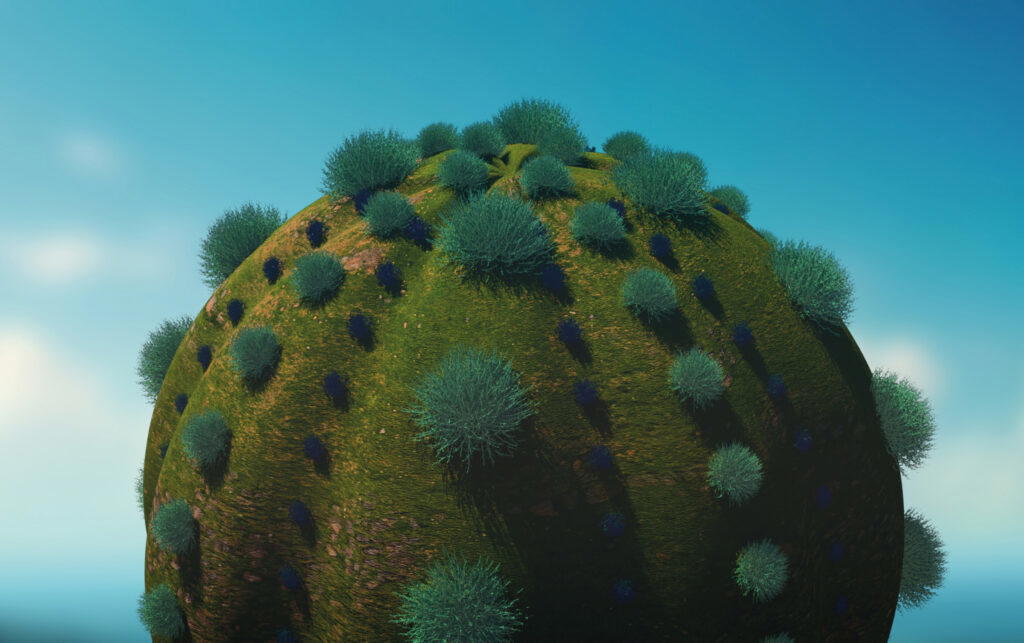 Jesse Franklin, ‘Garden of Senses’ (2025), Digital Gameplay; Dimensions Variable. Photo: NAMS