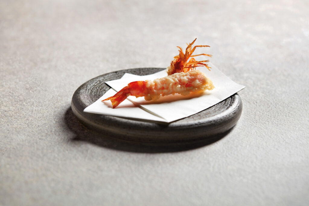 Tiger prawn tempura. Photo: Tempura Ensei