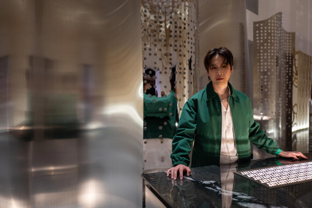 At the exhibition, Sam Chua’s Waga Waga Lab pop-up cafe serves wagashi and matcha. Photo: NAMS