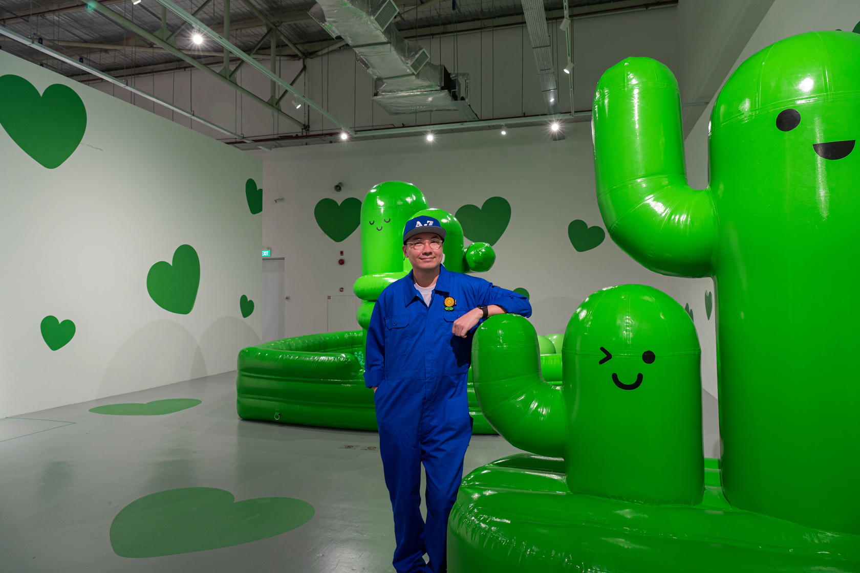 Jackson Tan’s ‘Canyon of Cuddles’ is a tribute to the Cactus Valley at Gardens by the Bay. Photo: NAMS