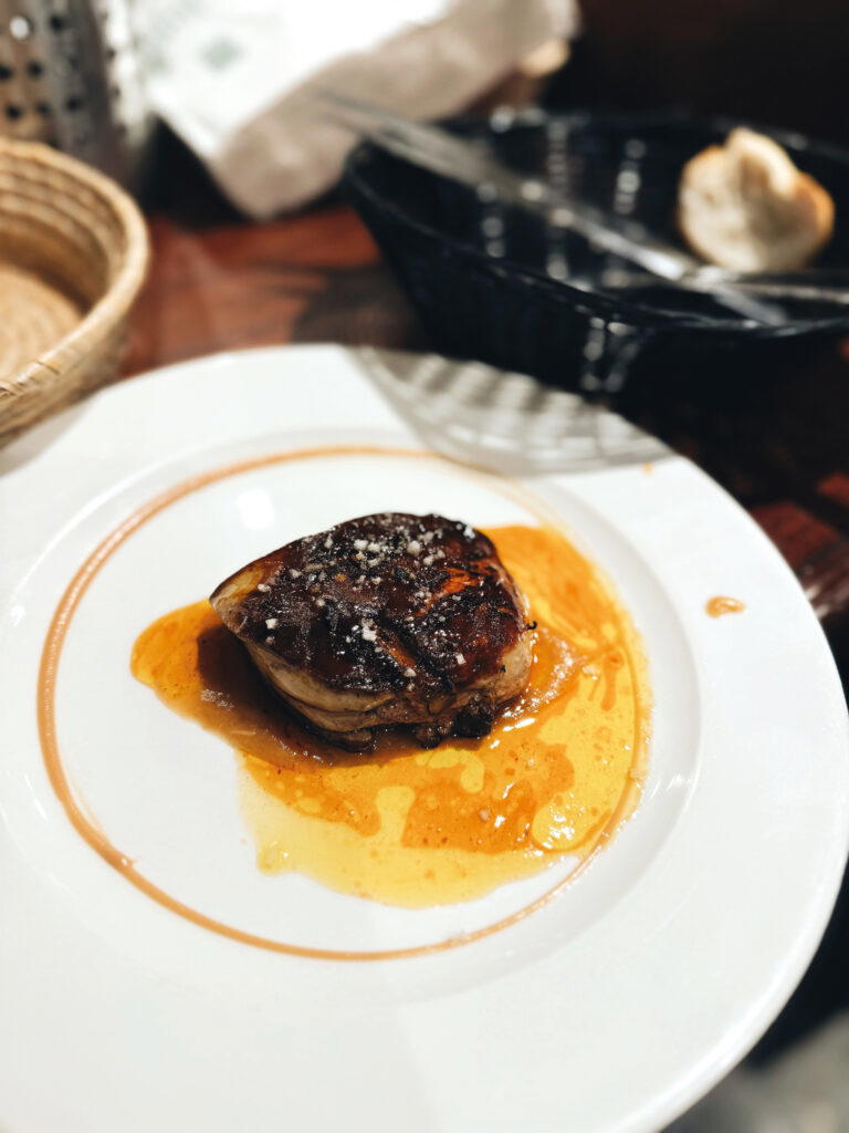 La Cuchara de San Telmo’s foie gras with apple compote. Photo: Samantha Francis