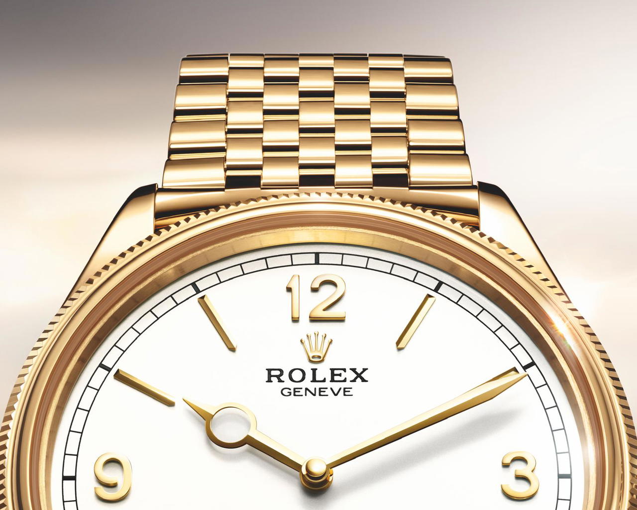 Perpetual 1908 in yellow gold, from Rolex (Credit: Rolex)