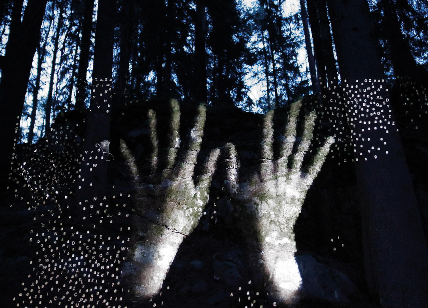 From the Oracle of Delphi to modern AI, Sandison likens today’s algorithms to Pythia—an ancient organic computer. Photo: Charles Sandison