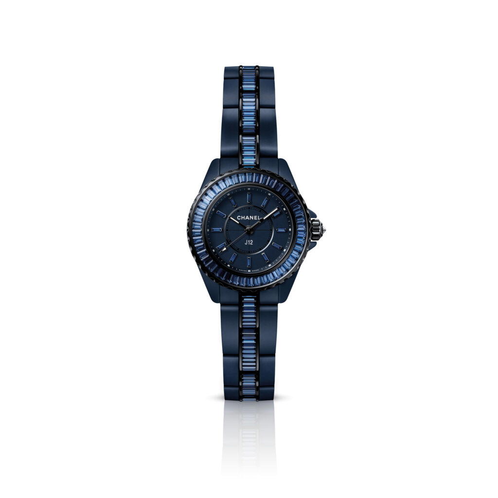 J12 Bleu 28mm Sapphires (Credit: Chanel)