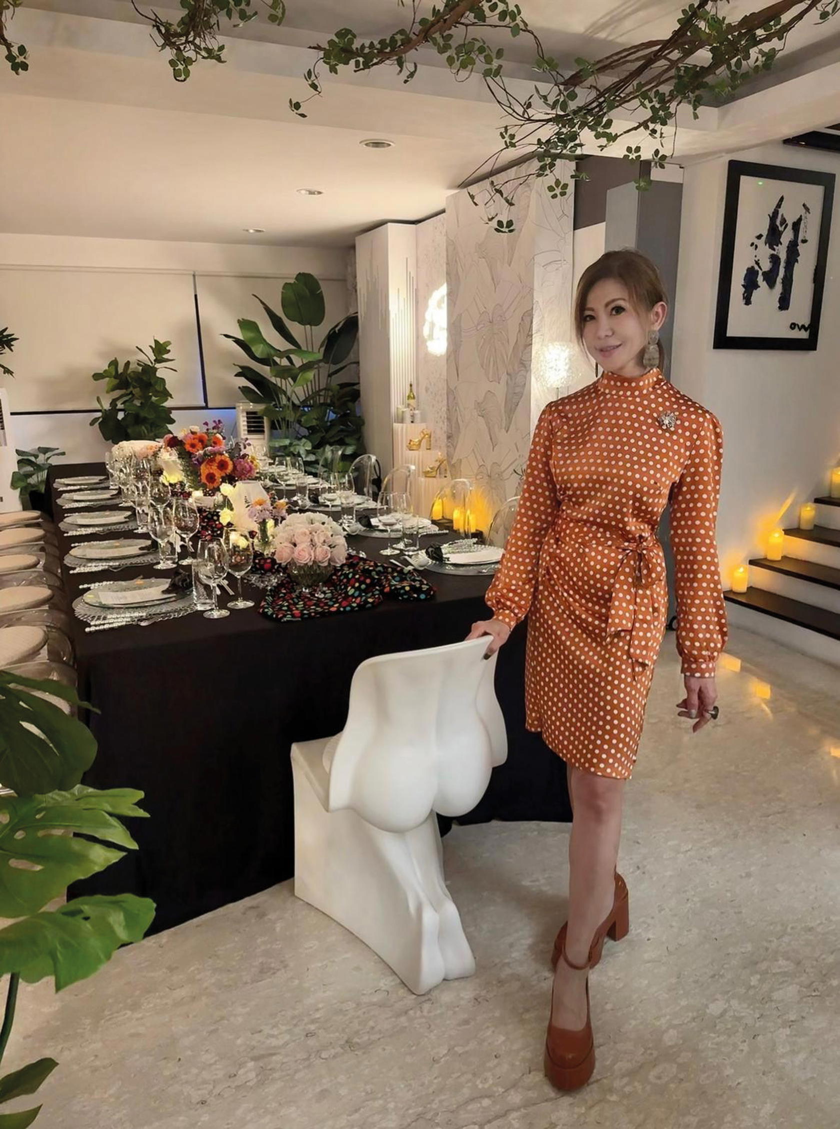 Lim and her family live above Salut Private Dining. Photo: Salut Private Dining