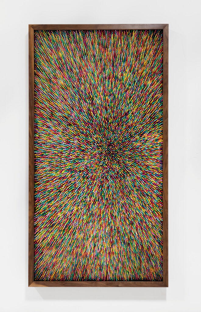 ‘Lepton II’ (2022) evokes the vastness of space. Photo: Iván Navarro