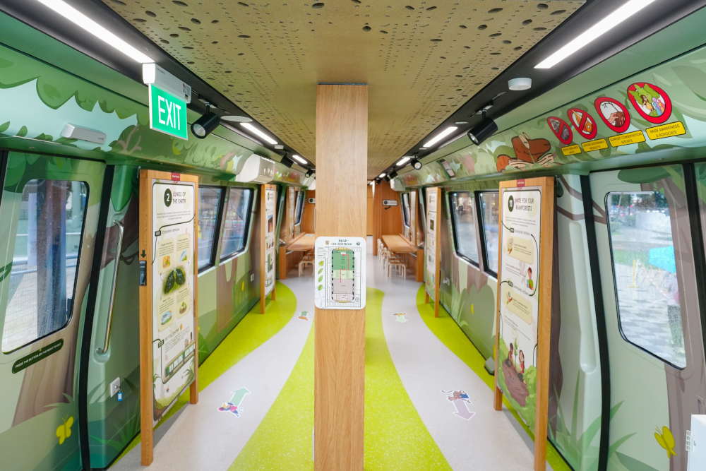The CDL Ecotrain’s activity zone (Credit: TA.LE Architects)