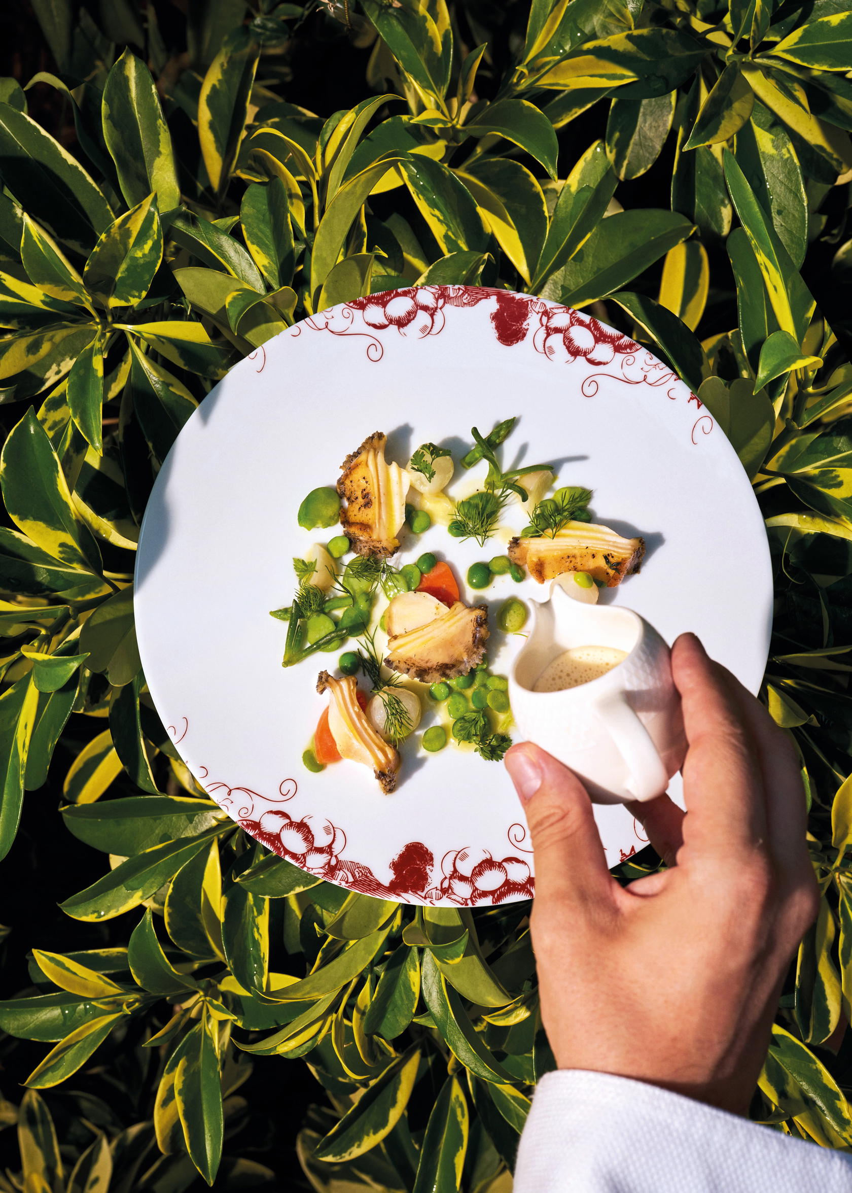 Navarin D’Ormeaux Printanier (confit abalone and Spring vegetables with white wine sauce). Photo: Ma Cuisine