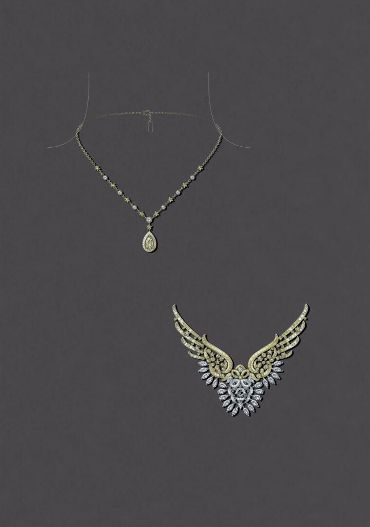 Chanel Sky Is The Limit brooch and necklace