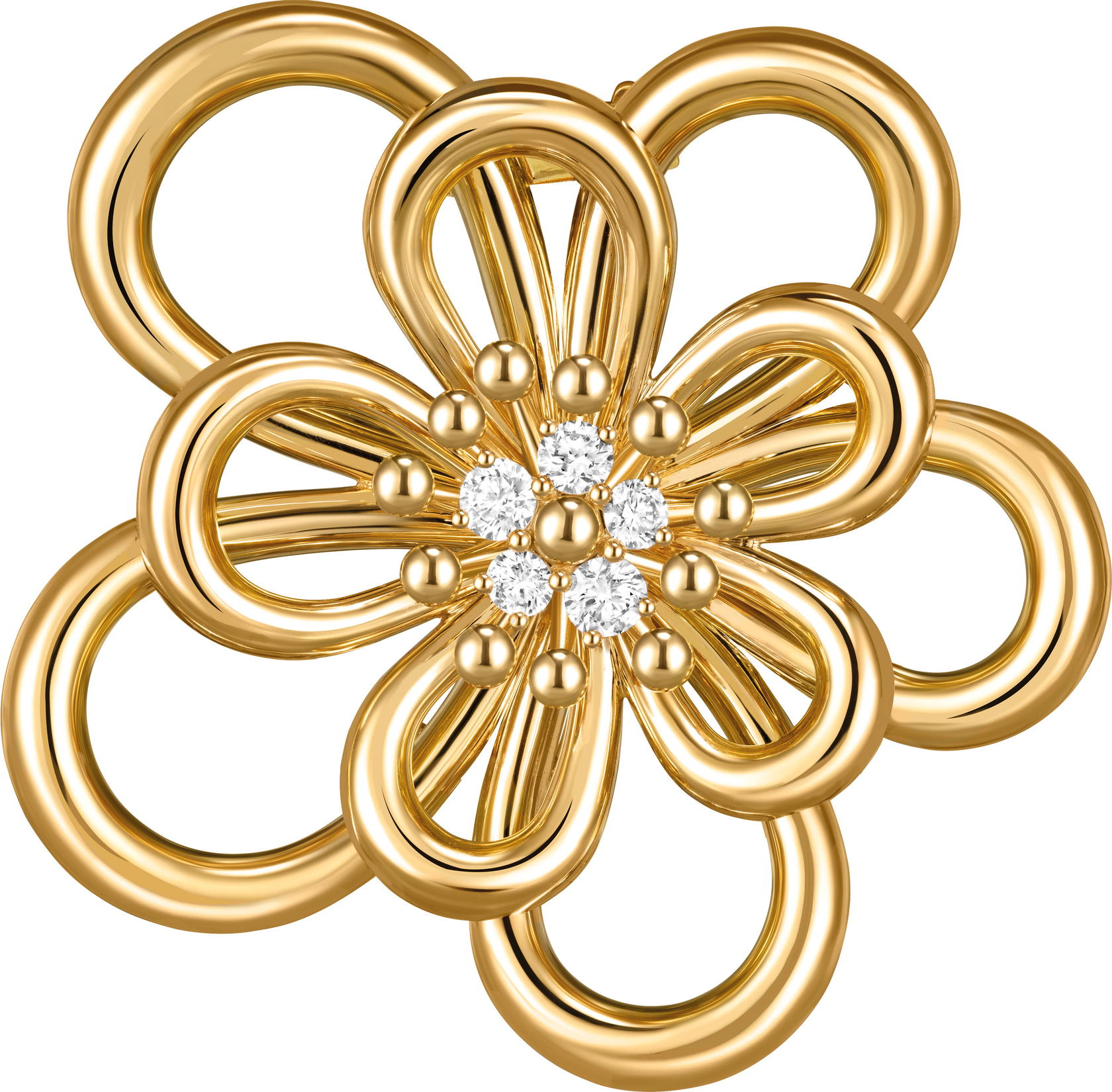 Flowerlace clip pendant 