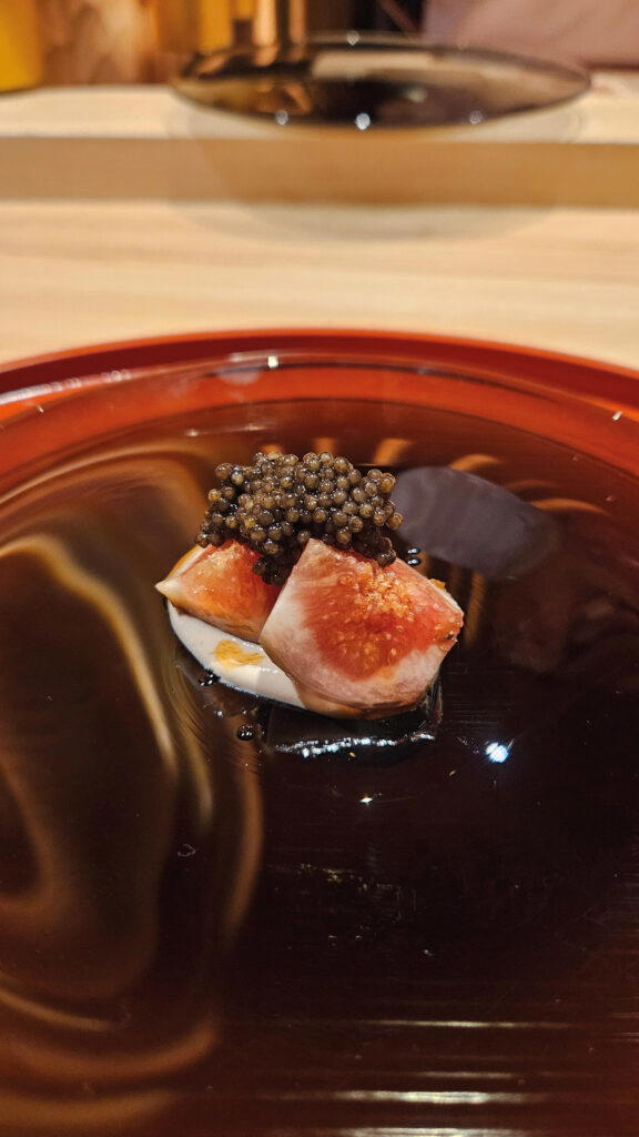 Fig Shira-ae with Caviar (Credit: Nikuya Tanaka)