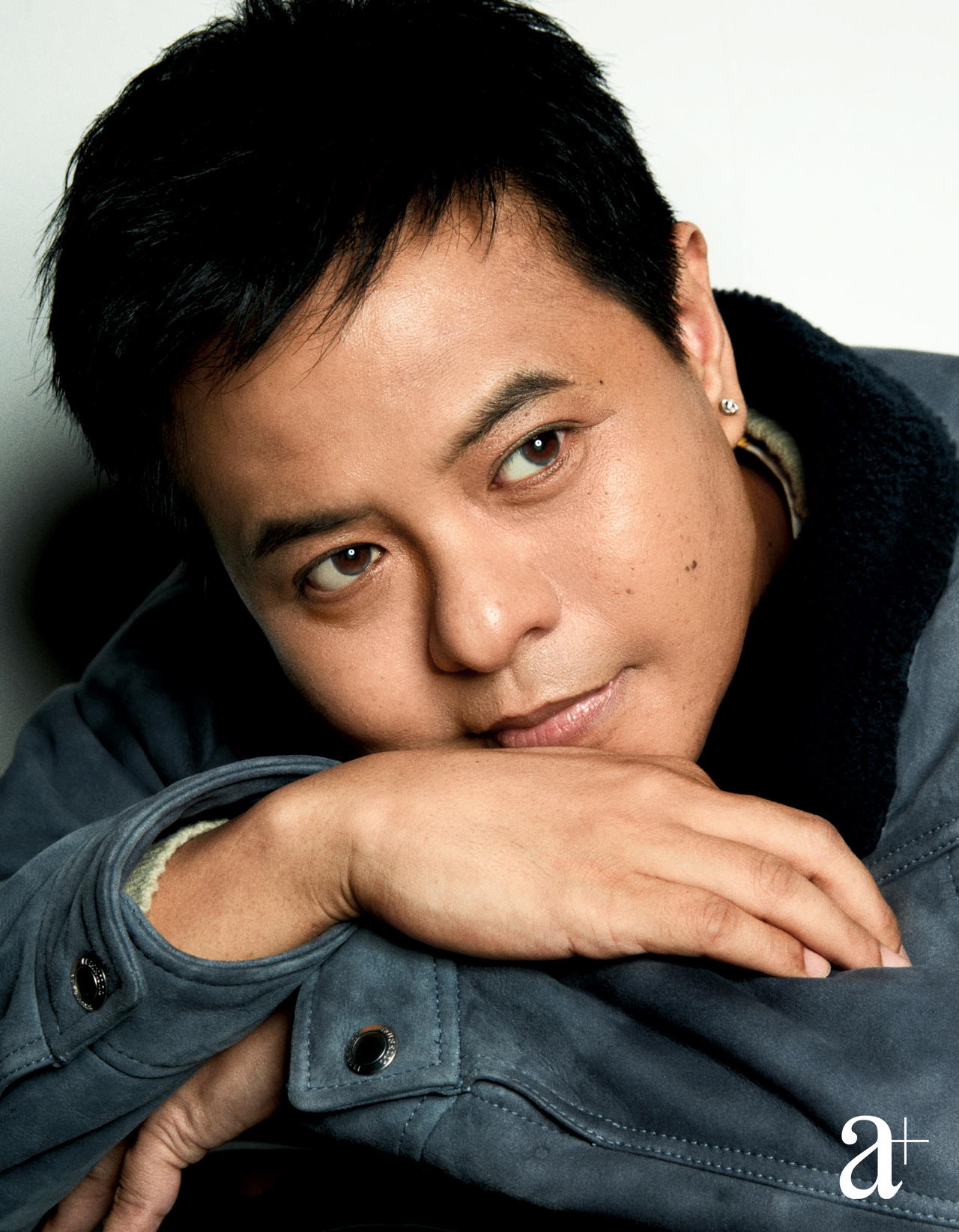 On Alfian: Suede and shearling jacket, from Brunello Cucinelli (Credit: Joel Low)