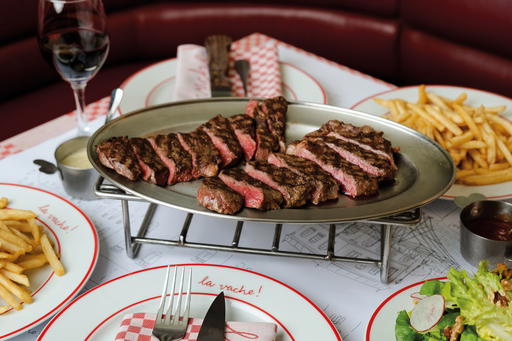 Seared to medium rare perfection, the USDA Double Gold Ribeye (Credit: La Vache! Singapore)