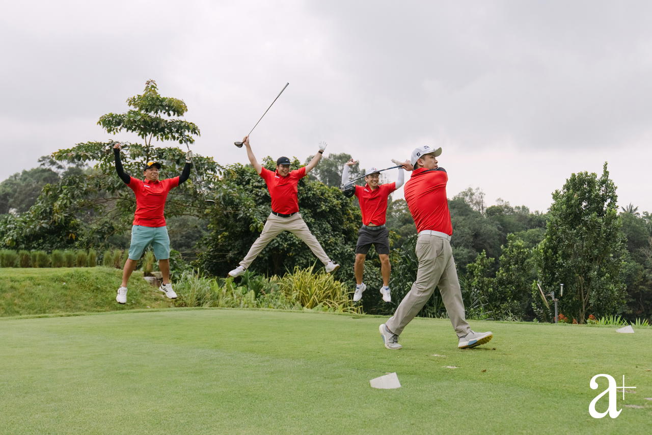 Golf with a good cause: Jacky Tan, Thai Ming Thiang, Eugene Yap, and Dean Lim