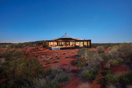 Longitude 131° is a luxury eco-lodge at the entrance to Uluru-Kata Tjuta National Park in Australia's Red Centre (Credit: Luxury Lodges Of Australia )