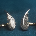 These Feather Cufflinks invite you to experience the decisions, actions, and feelings of catching and releasing, and the lightness of being. Available exclusively at MUS.za boutique (Credit: MUS.za)