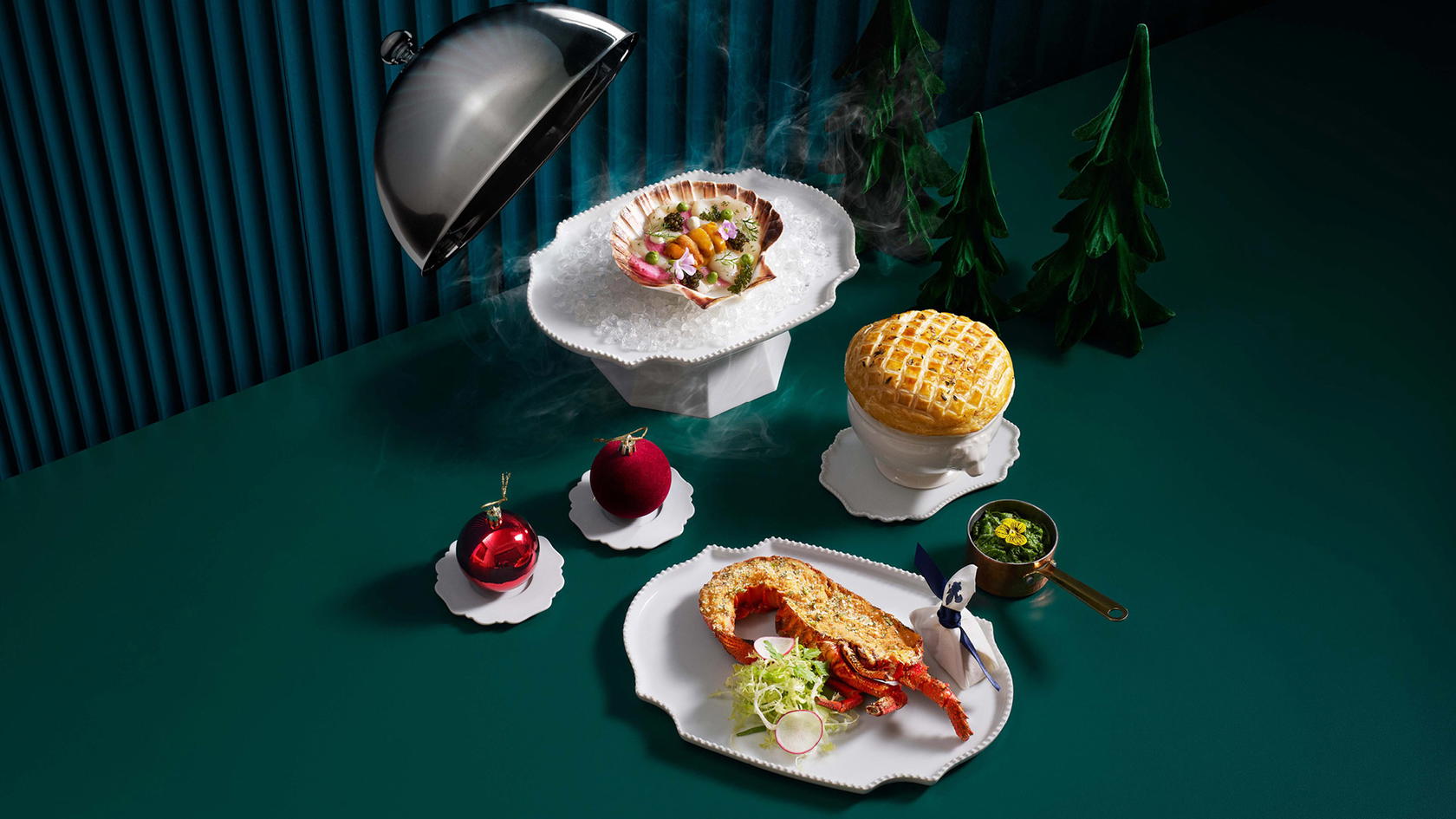 Maison Boulud’s festive spread (Credit: Marina Bay Sands)