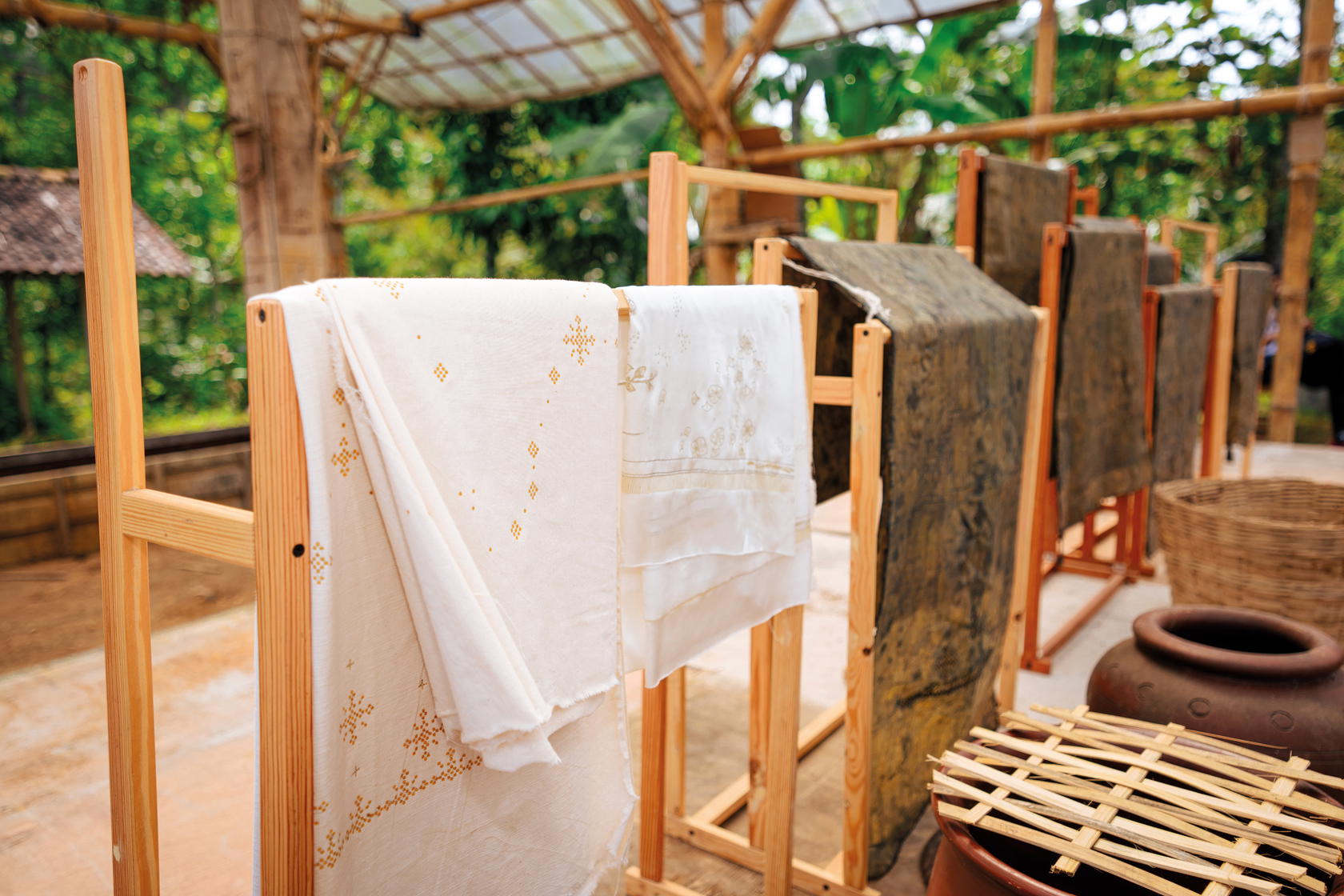 In addition to selling high-quality, handcrafted clothes, SukkhaCitta ensures fair wages for all involved, from farmers who grow cotton to batik artists and seamstresses (Credit: Rolex)