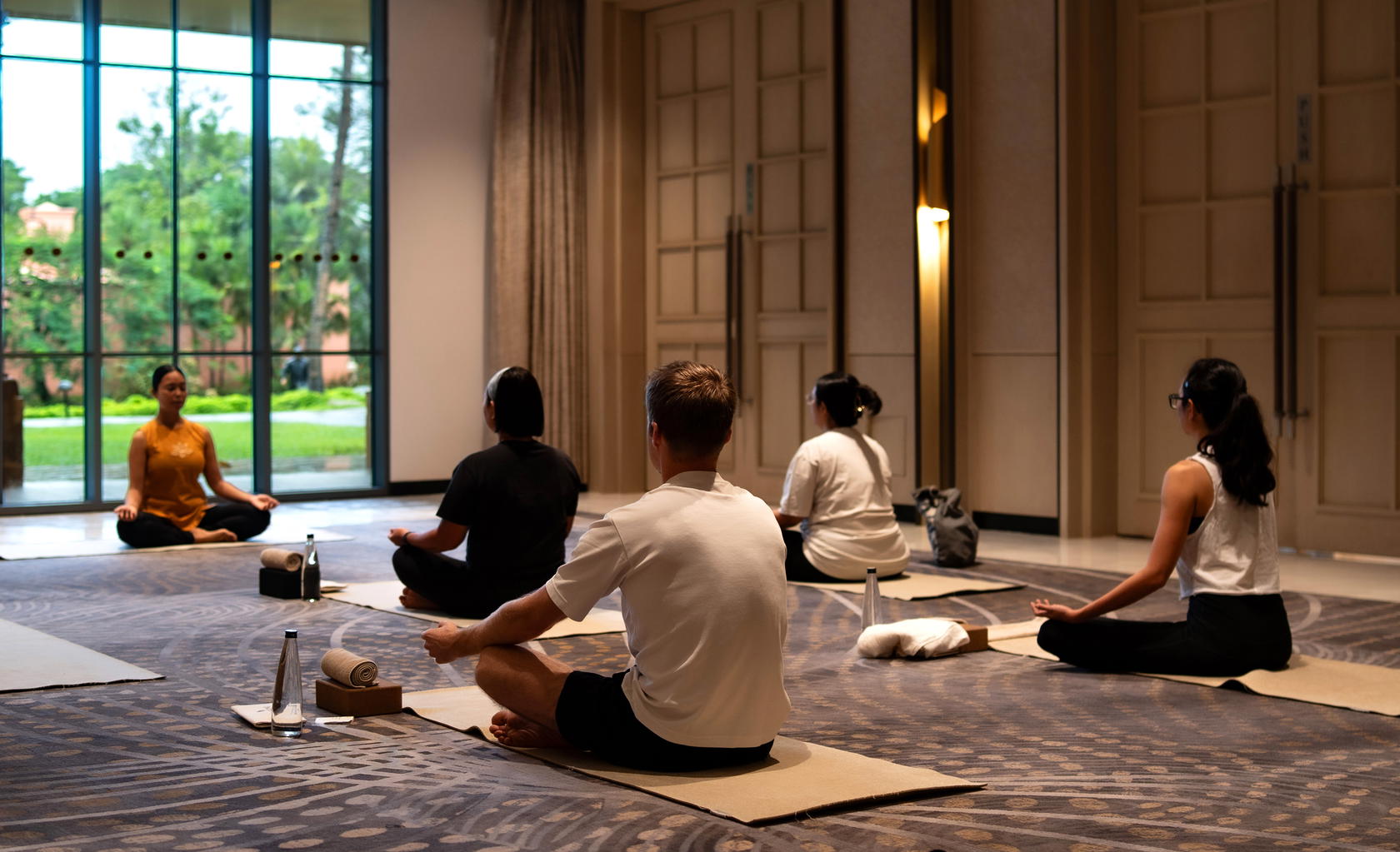 Starting the day on the right note with a gentle yoga session (Credit: The St. Regis Goa Resort)