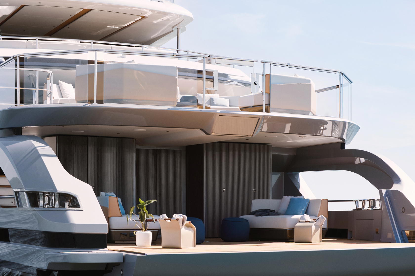 The Azimut Grande Trideck is a 38m superyacht (Credit: Azimut-Benetti Group)