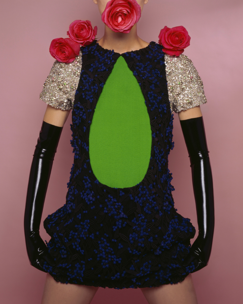 Christian Dior by Raf Simons. Look 12 – Dress embroidered with silver-tone and pink Haute Couture Spring-Summer 2015. Dior Héritage collection, Paris (Credit: Concept and photography by Brigitte Niedermair)