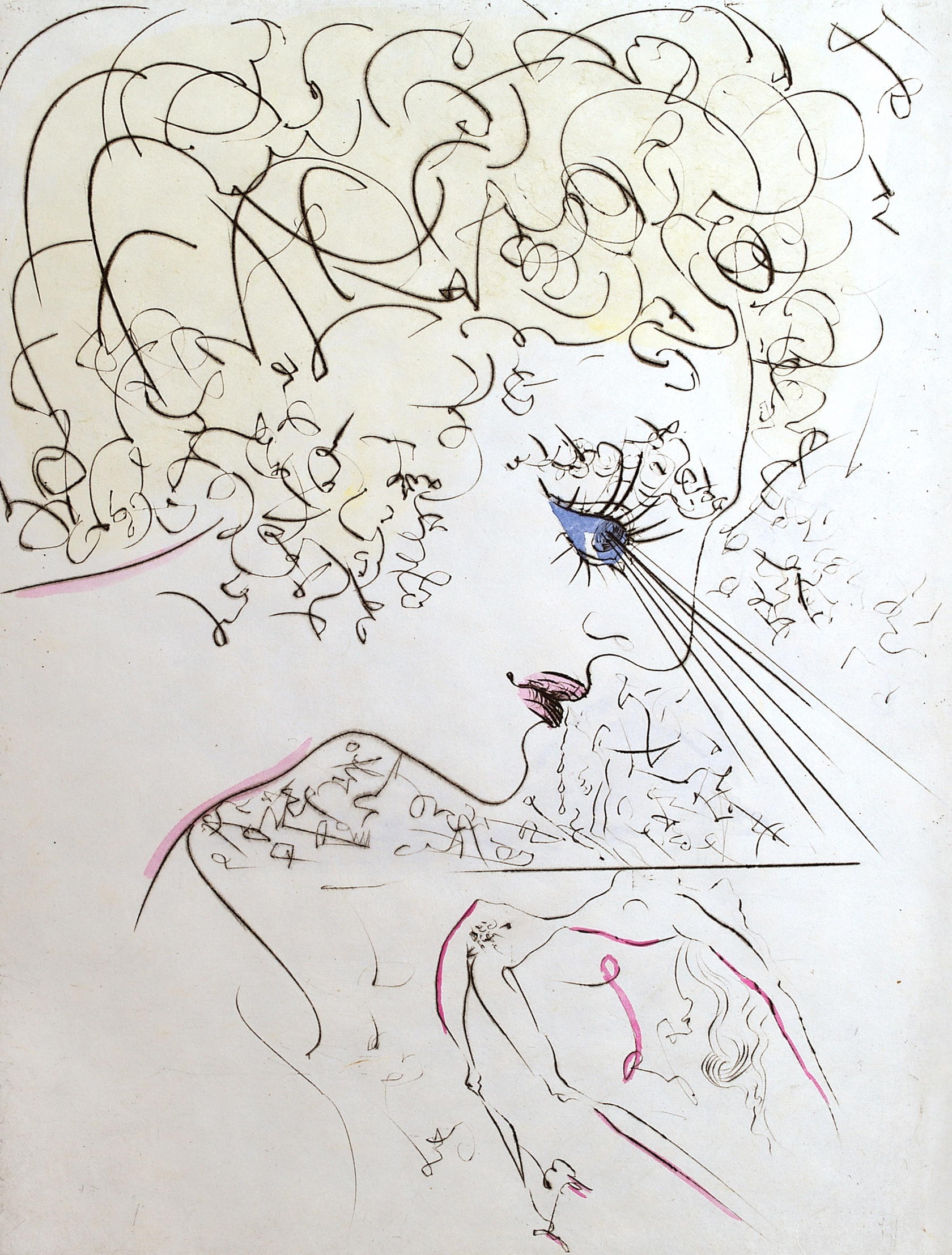 ‘Head’ (1969) from the Venus in Furs series (Credit: Salvador Dalí: The Argillet Collection)