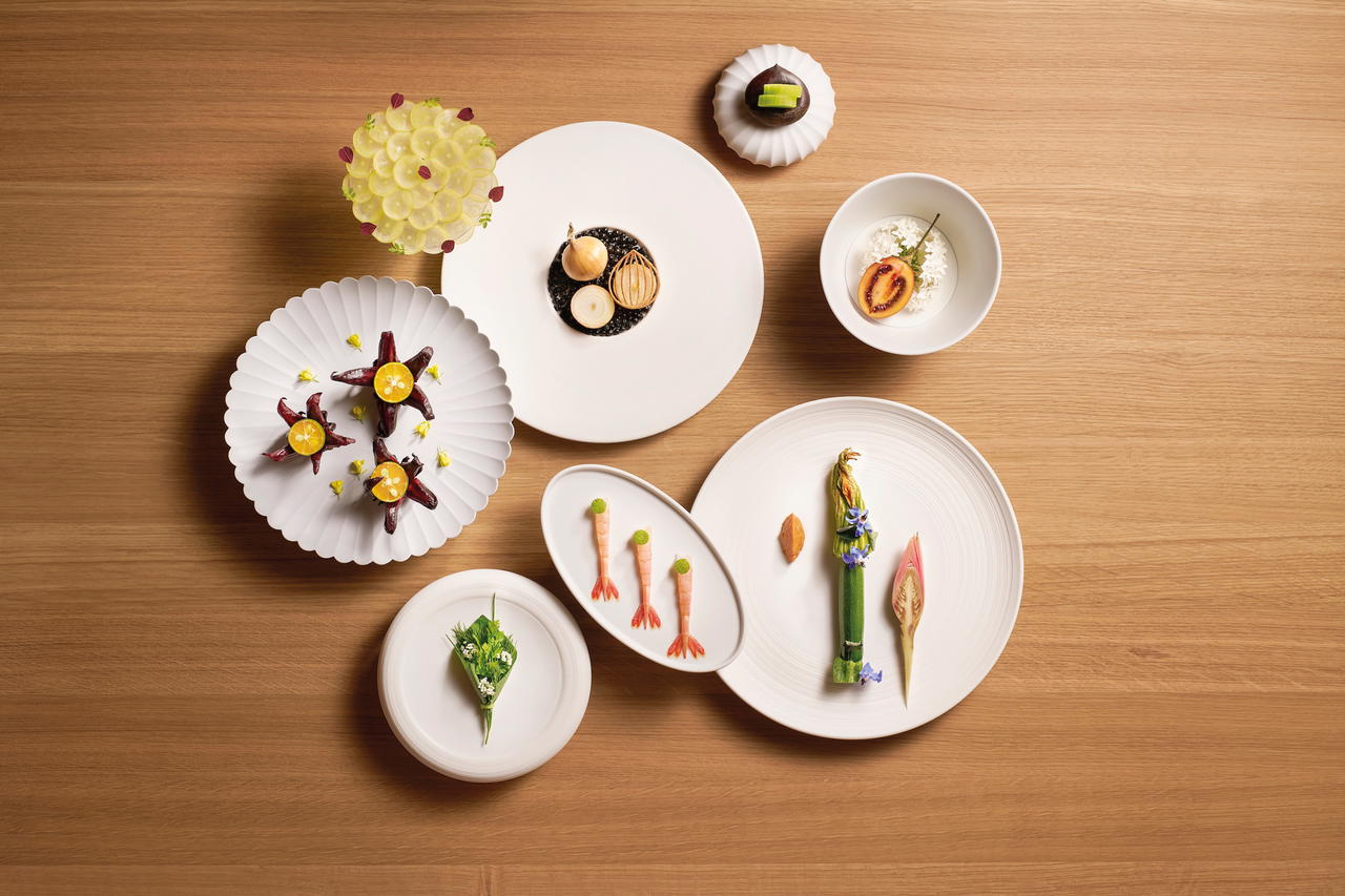 The eight-course dinner menu spotlights both Japanese and Southeast Asian ingredients (Credit: Loca Niru)