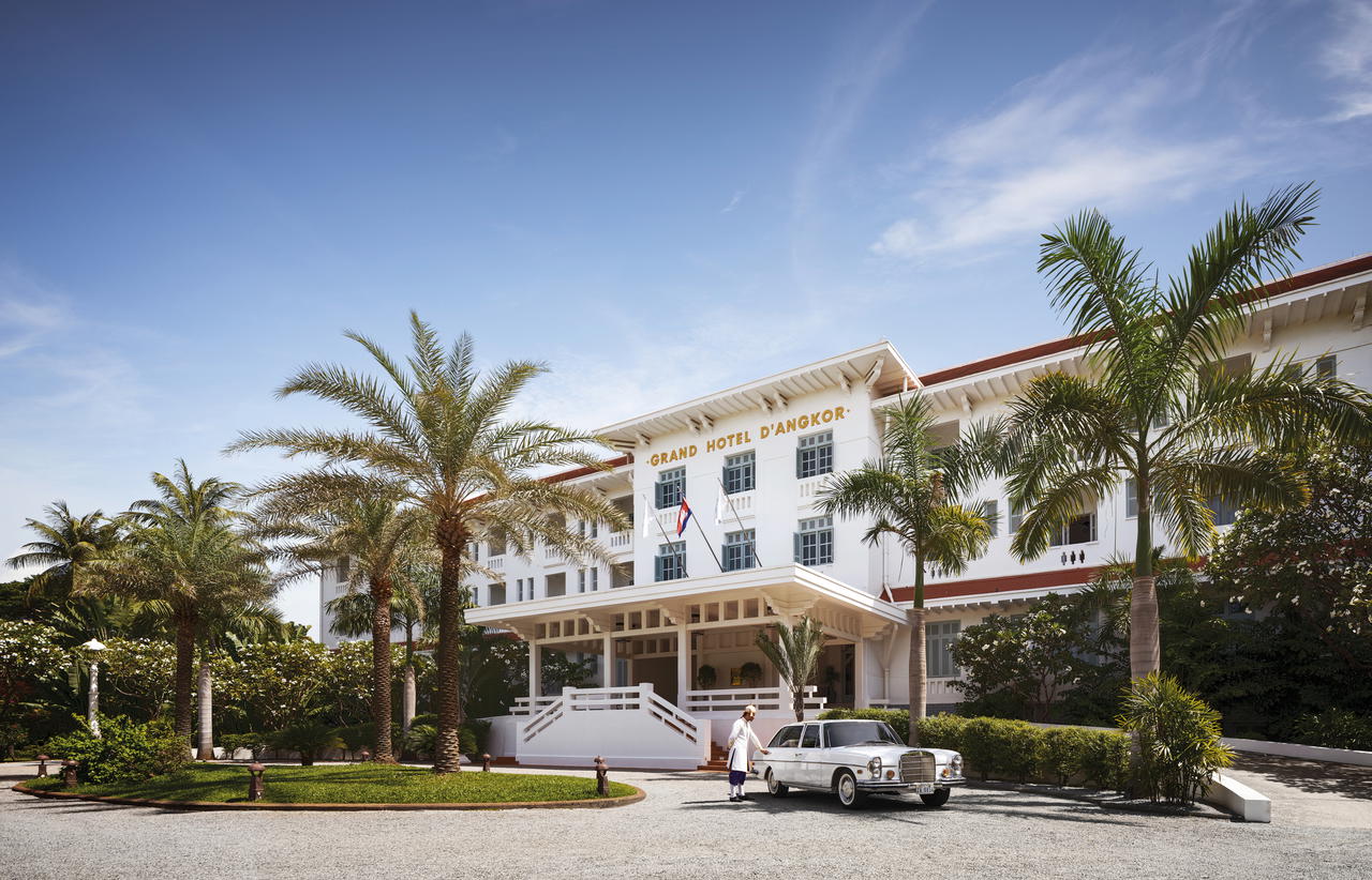The facade of Grand Hotel d’Angkor has largely remained unchanged since 1932 (Credit: Raffles)