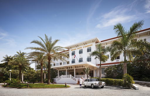 The facade of Grand Hotel d’Angkor has largely remained unchanged since 1932 (Credit: Raffles)