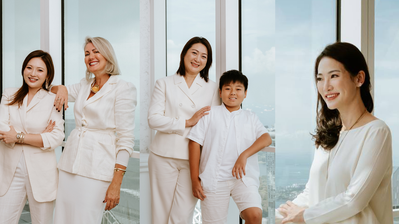 Building a brighter future for the beneficiaries of Singapore Red Cross Young Hearts programme: (from left) Venetia Gu, Aisha Hillary-Morgan; Nana Au Chua, Andrew Chua; Jasmine Chong (Credit: Hendra Lauw)