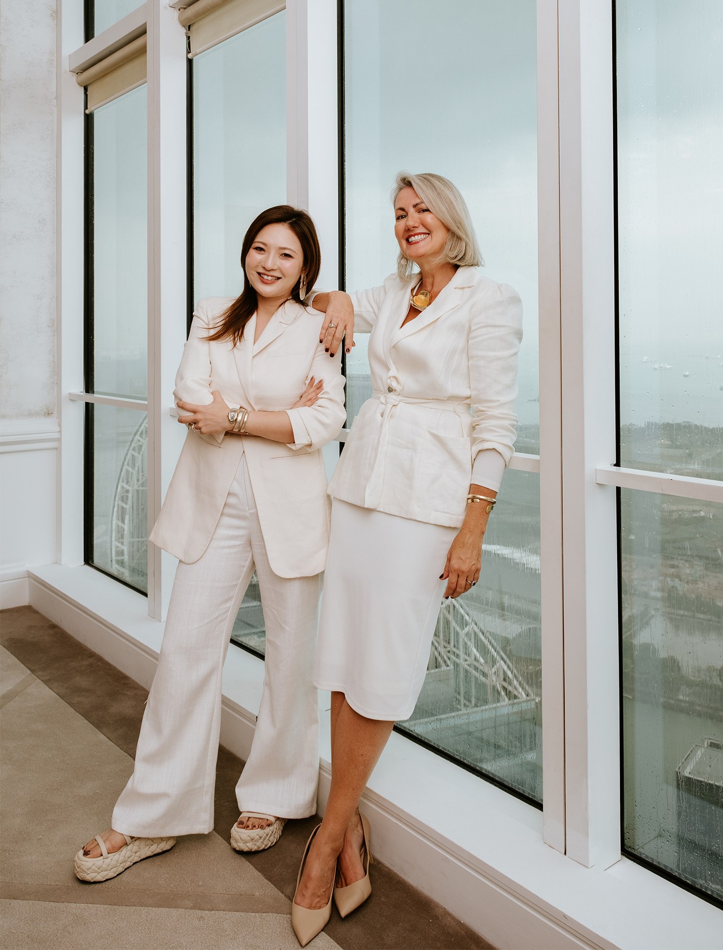 Venetia Gu and Aisha Hillary-Morgan, co-founders of Atelier V&A (Credit: Hendra Lauw)