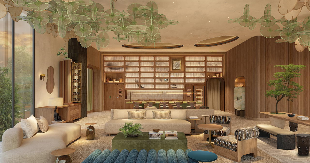 The Vilah Social Creative Space features art by Pichaya Osothcharoenpol (Credit: Kromo Bangkok)