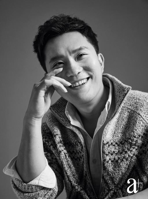 Cotton shirt and distressed jeans, both from Polo Ralph Lauren. Wool and silk sweater and suede boots, both from Brunello Cucinelli (Credit: Mun Kong. )