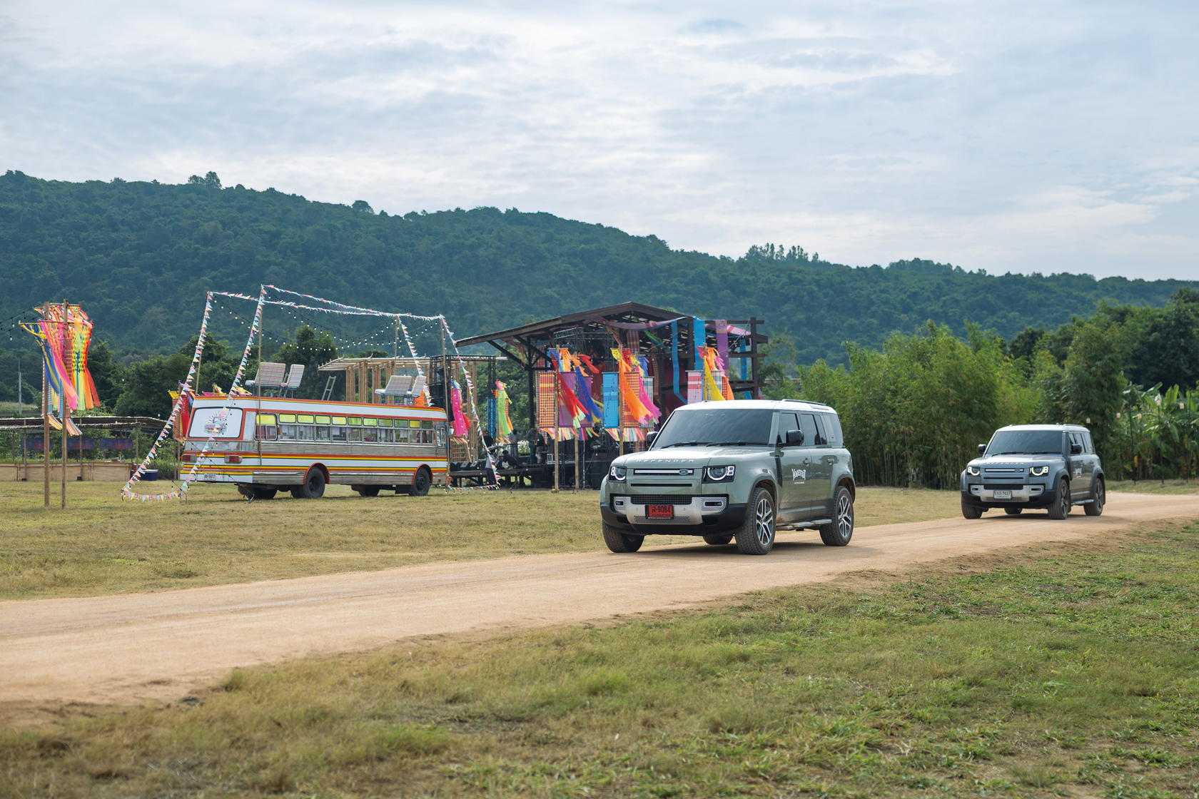 Defenders ferried performers across stages (Credit: Defender)