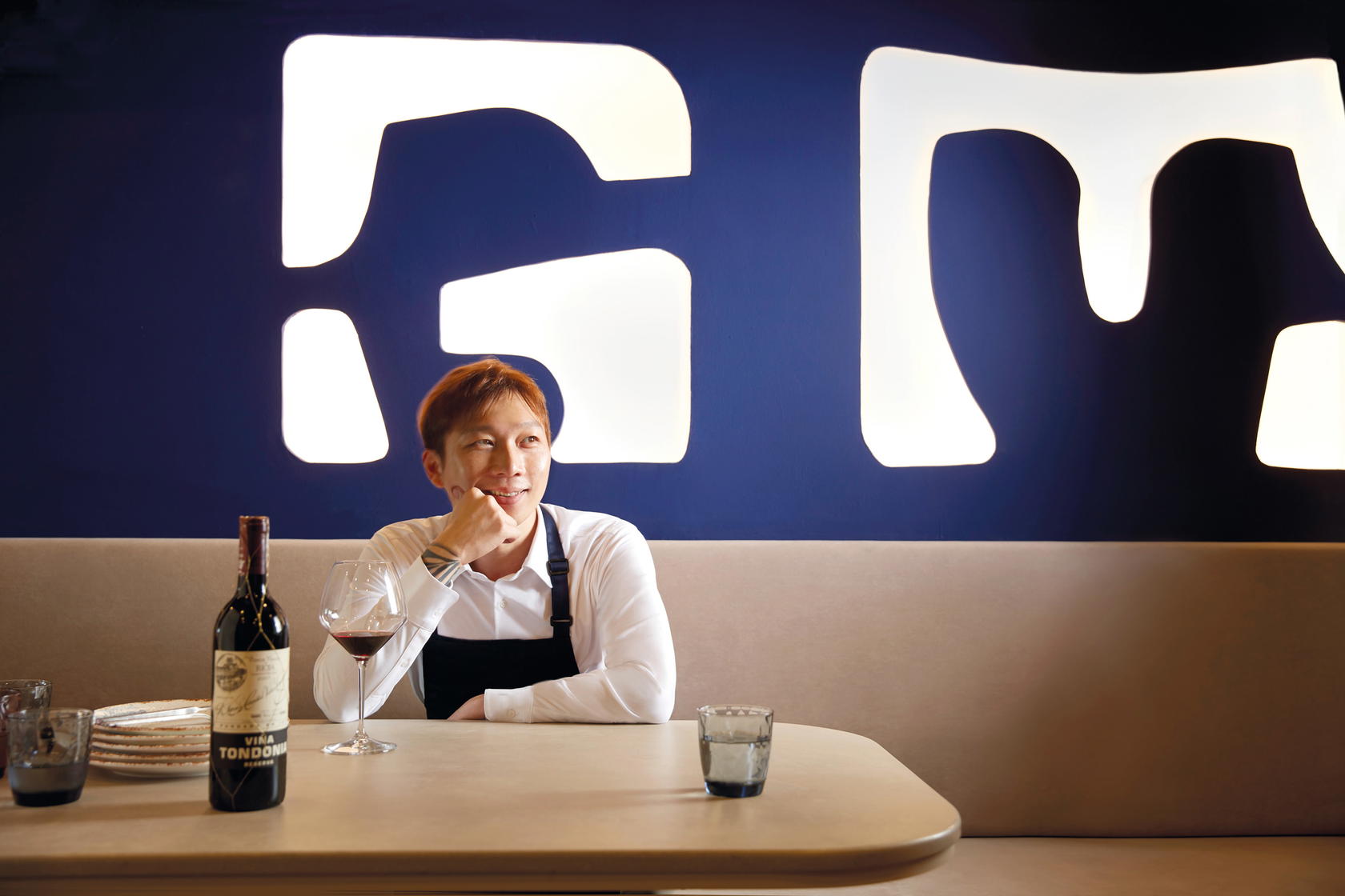 Preferring to be called Wang, Yu brings a creative twist to traditional Spanish dishes (Credit: Amor)