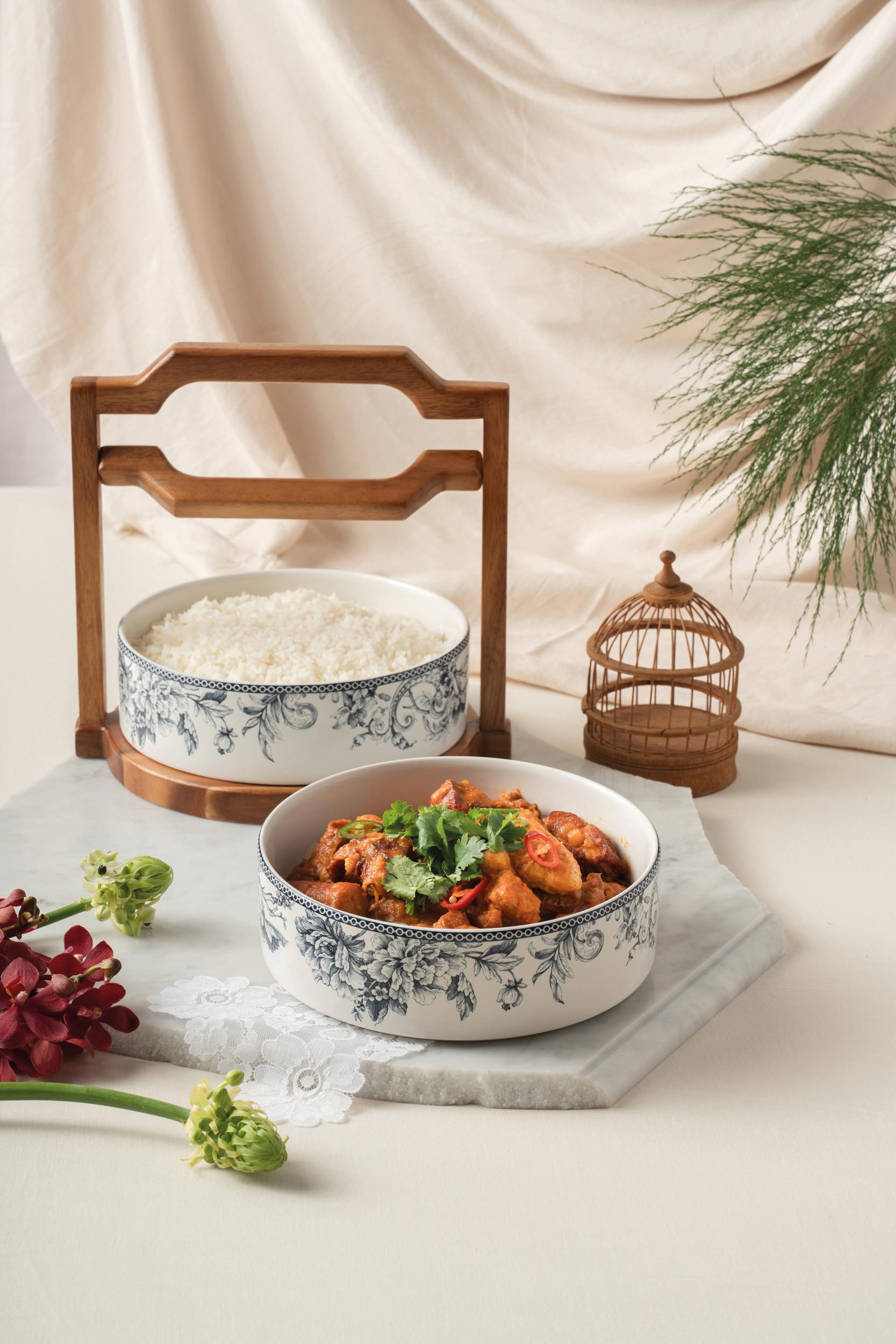 Devil Curry’s Boxing Day version, Christmas Debal is a menu star. Combining vinegar and a chilli-based paste, this rich, fiery stew is prepared the traditional way with leftover Christmas roasts (Credit: Gilmore & Damian D’Silva)