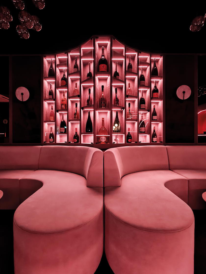 The champagne, great music, and plush seating enhance camaraderie and lively conversation (Credit: The Champagnery)